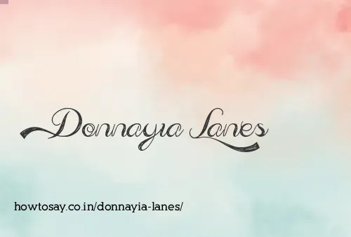 Donnayia Lanes