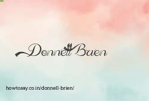 Donnell Brien