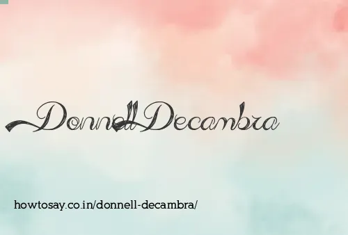 Donnell Decambra