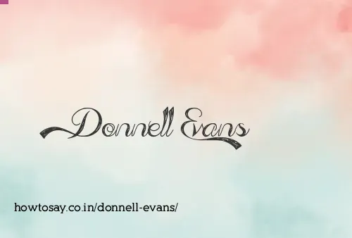 Donnell Evans