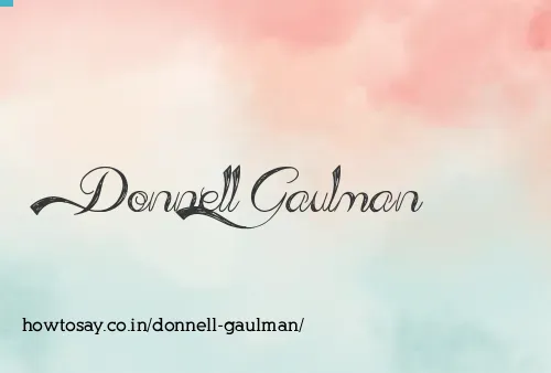 Donnell Gaulman