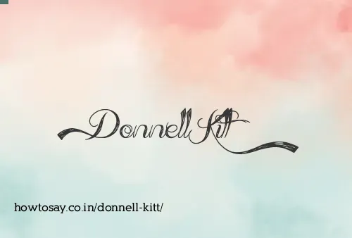 Donnell Kitt