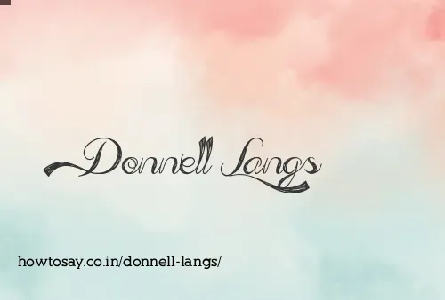 Donnell Langs