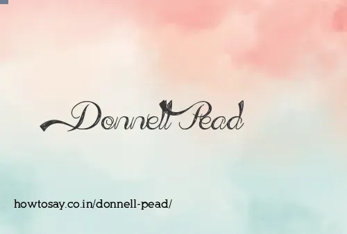 Donnell Pead