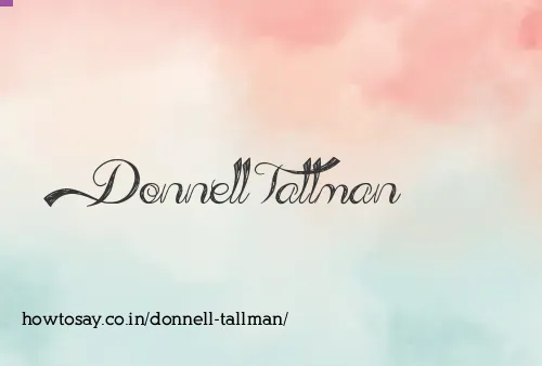 Donnell Tallman