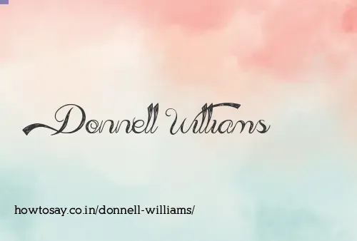 Donnell Williams