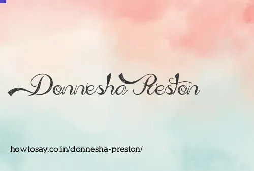 Donnesha Preston