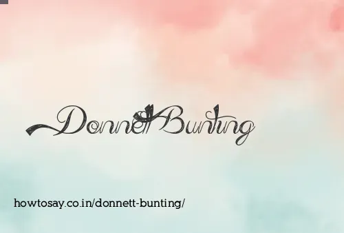 Donnett Bunting