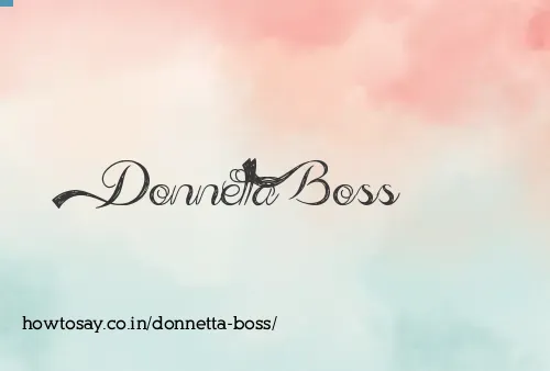Donnetta Boss