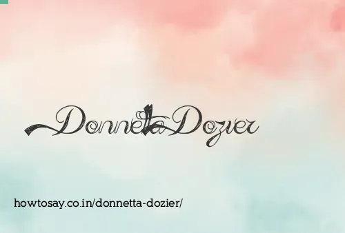 Donnetta Dozier
