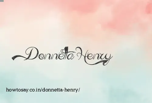 Donnetta Henry
