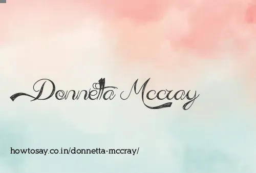 Donnetta Mccray