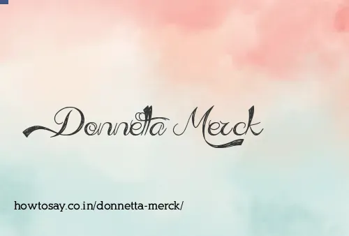 Donnetta Merck