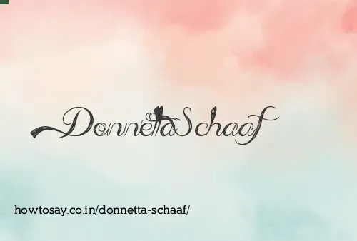 Donnetta Schaaf