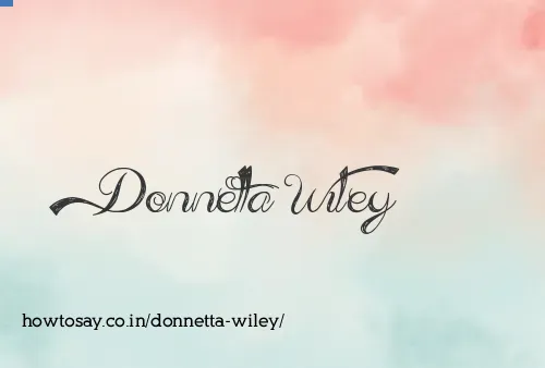 Donnetta Wiley