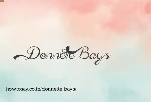 Donnette Bays