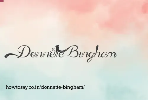 Donnette Bingham