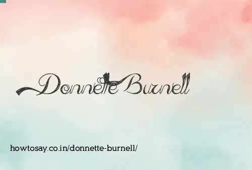 Donnette Burnell