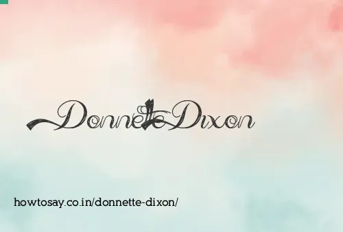 Donnette Dixon