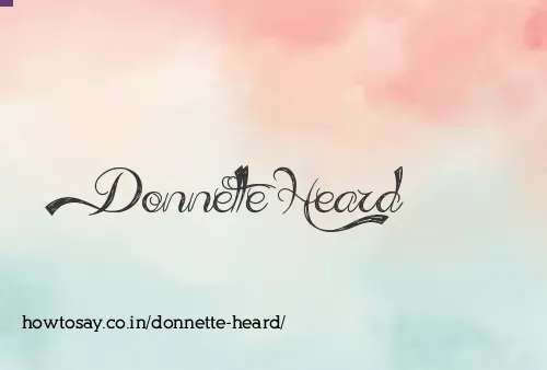 Donnette Heard
