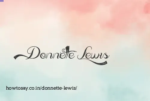 Donnette Lewis