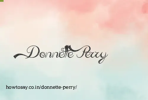 Donnette Perry