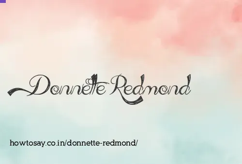Donnette Redmond