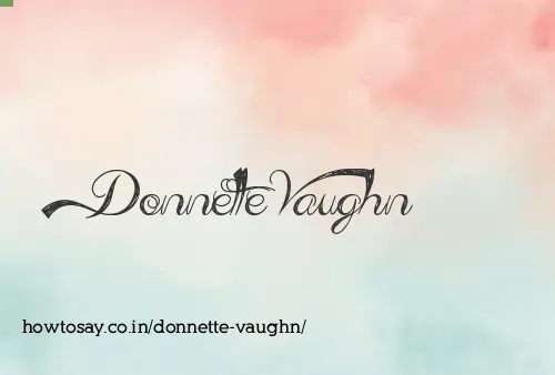 Donnette Vaughn