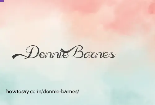 Donnie Barnes