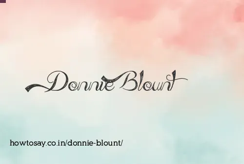 Donnie Blount