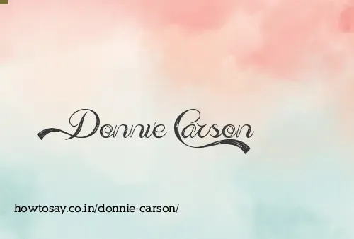 Donnie Carson