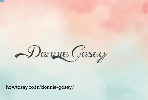 Donnie Gosey