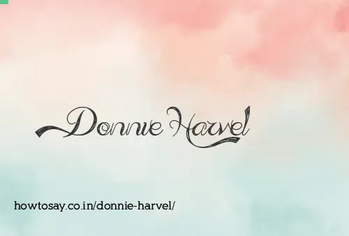 Donnie Harvel