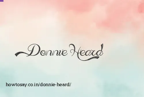 Donnie Heard