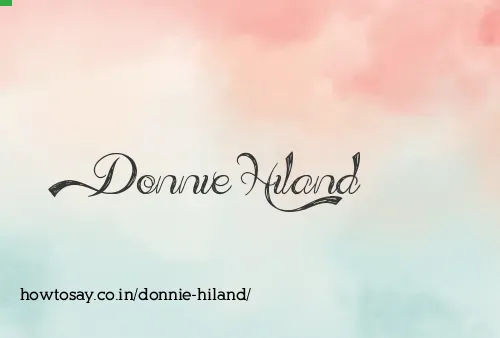 Donnie Hiland