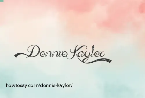 Donnie Kaylor
