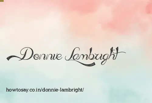 Donnie Lambright