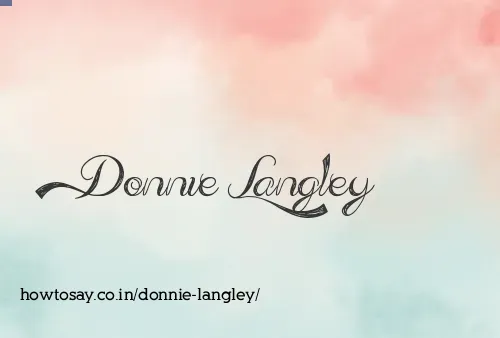 Donnie Langley