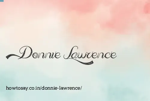 Donnie Lawrence