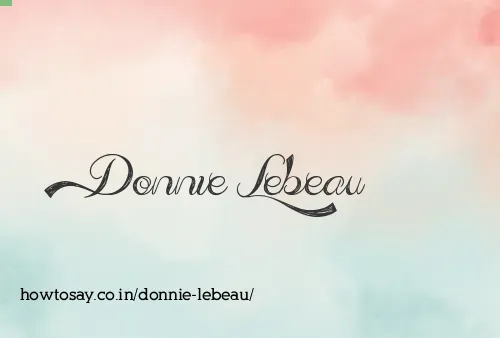 Donnie Lebeau