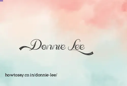 Donnie Lee