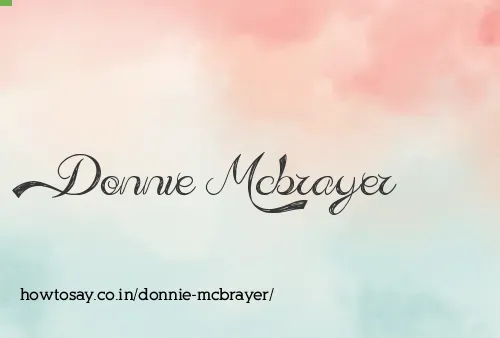 Donnie Mcbrayer