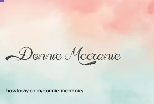 Donnie Mccranie