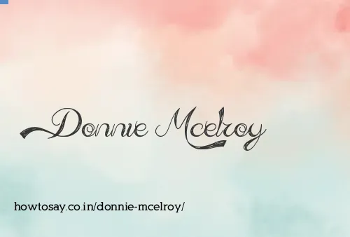 Donnie Mcelroy