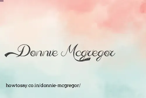 Donnie Mcgregor