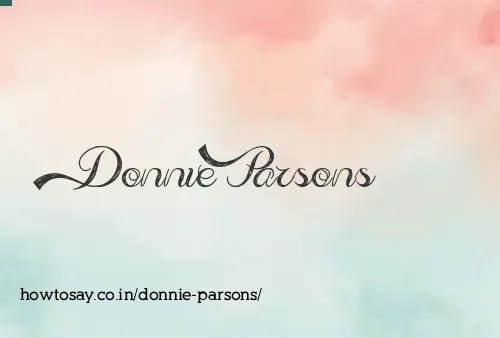 Donnie Parsons