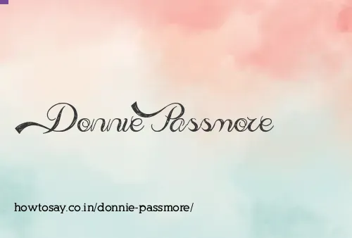 Donnie Passmore