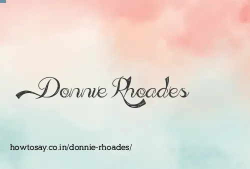 Donnie Rhoades