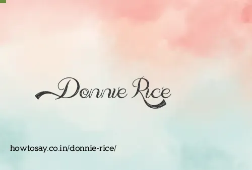 Donnie Rice