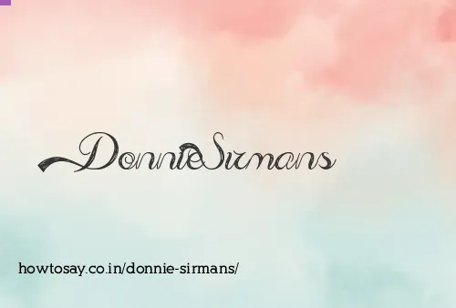 Donnie Sirmans